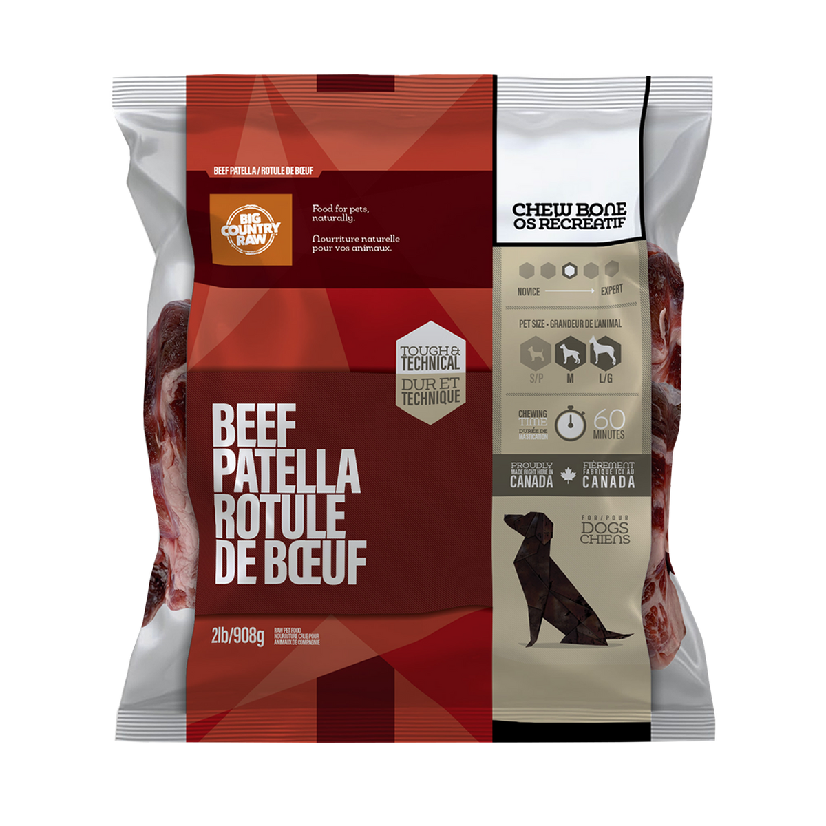 Big Country Raw – Rotule de bœuf pour chien