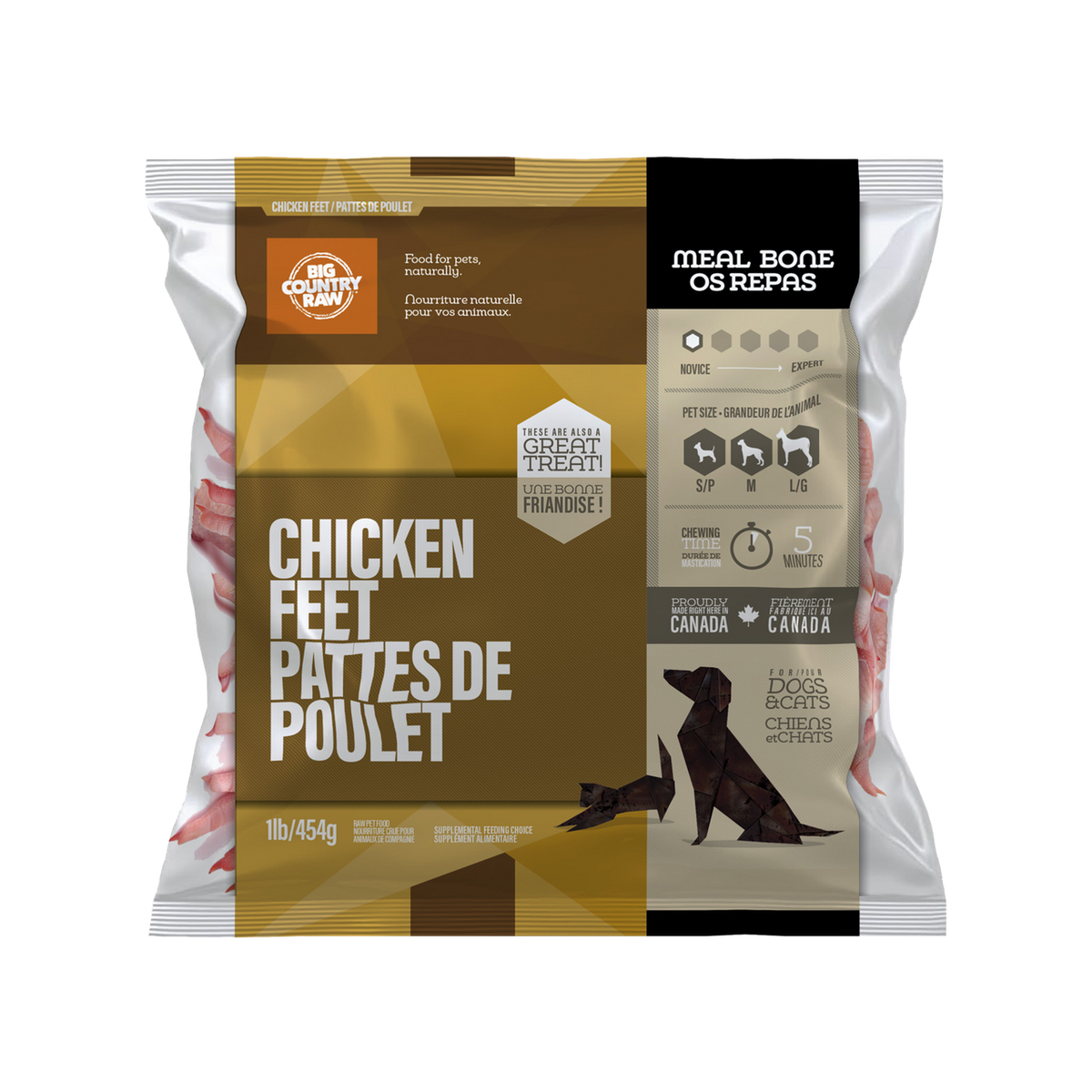 Big Country Raw – Pattes de poulet pour chien