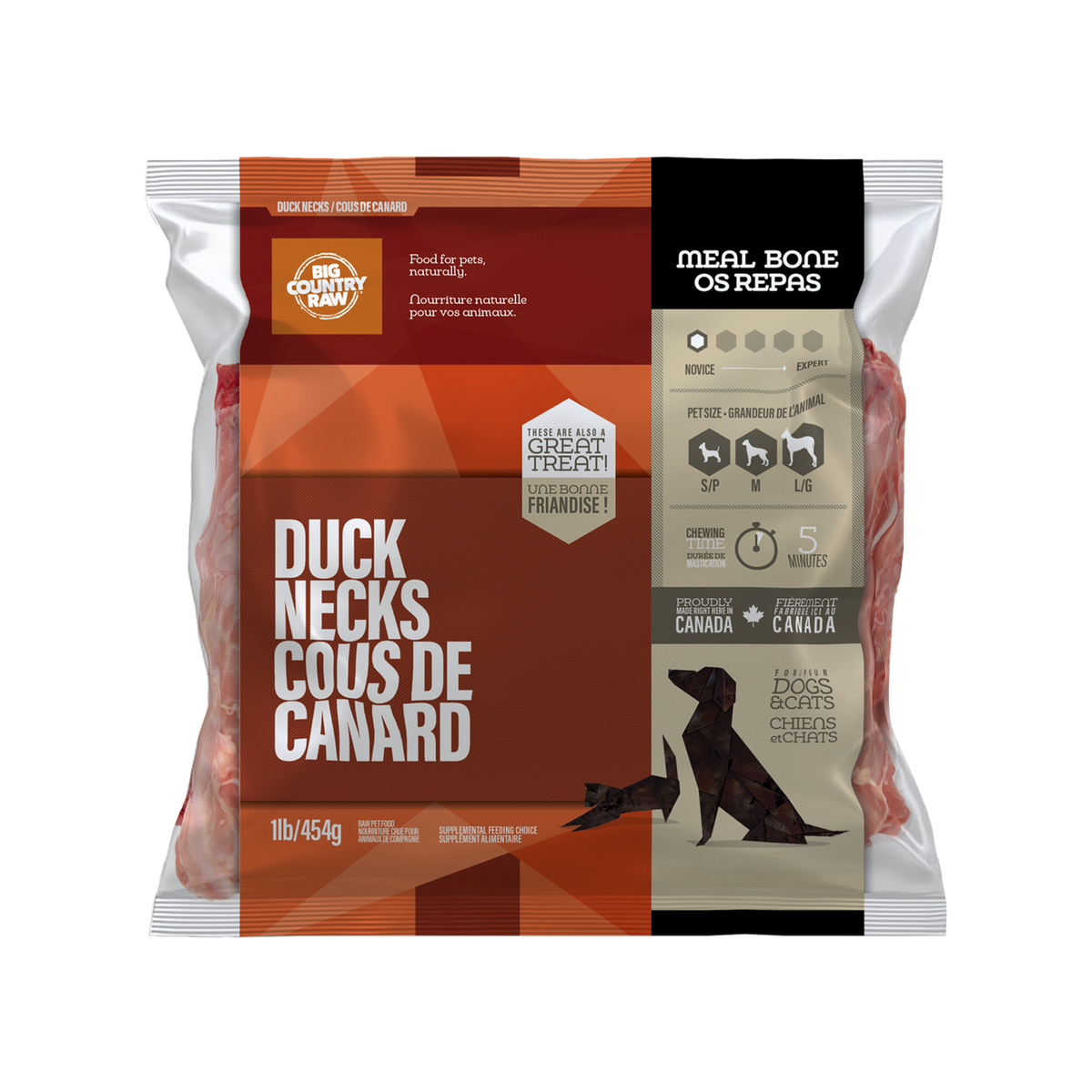 Big Country Raw – Cou de canard pour chien