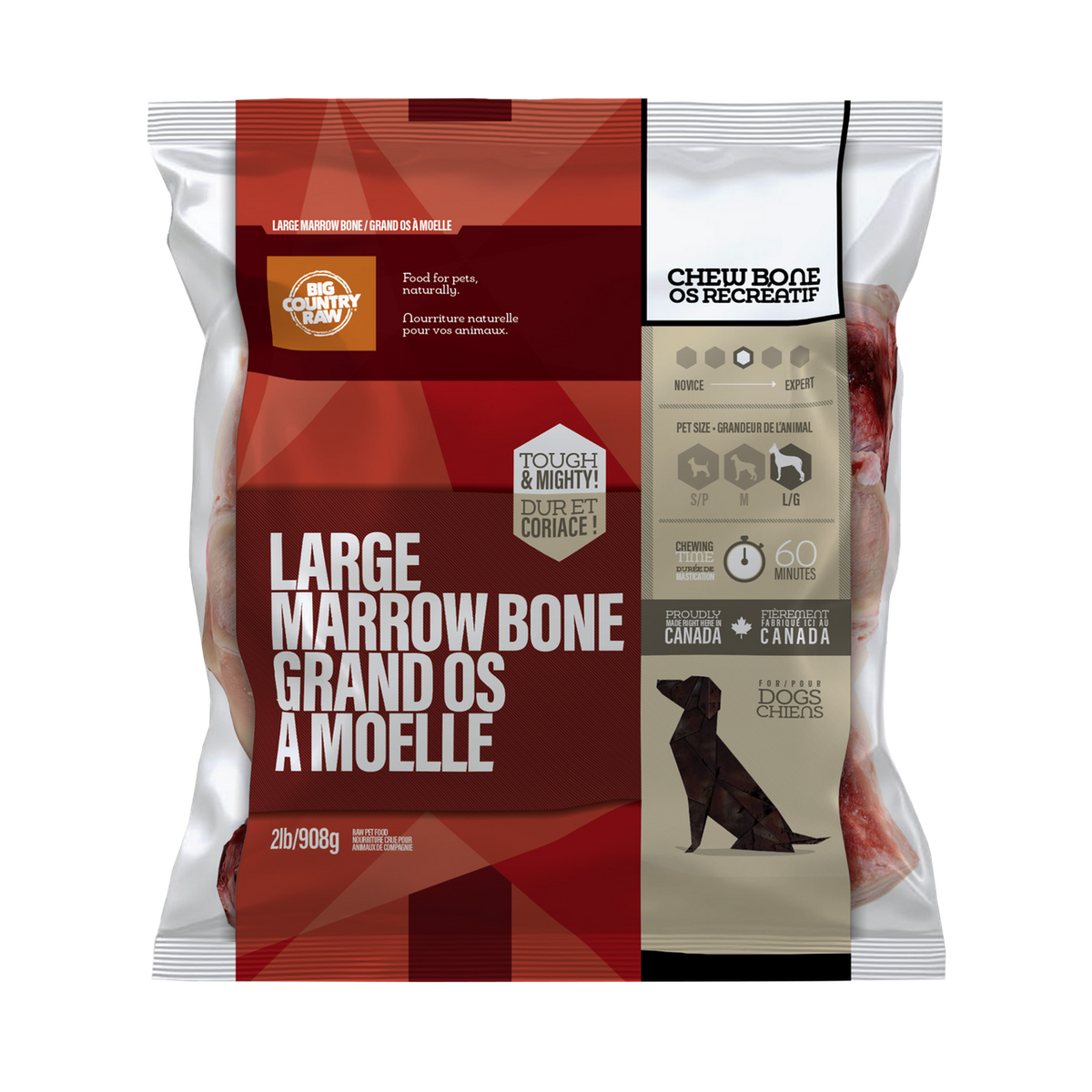 Big Country Raw – Os à moelle de bœuf pour chien