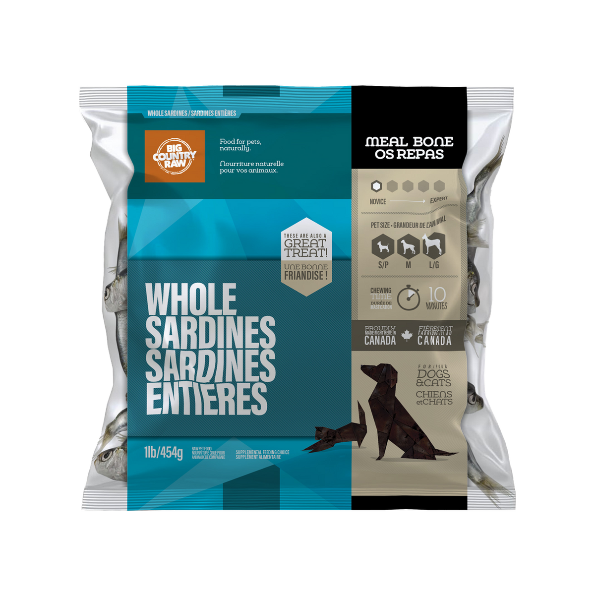 Big Country Raw – Sardines pour chien