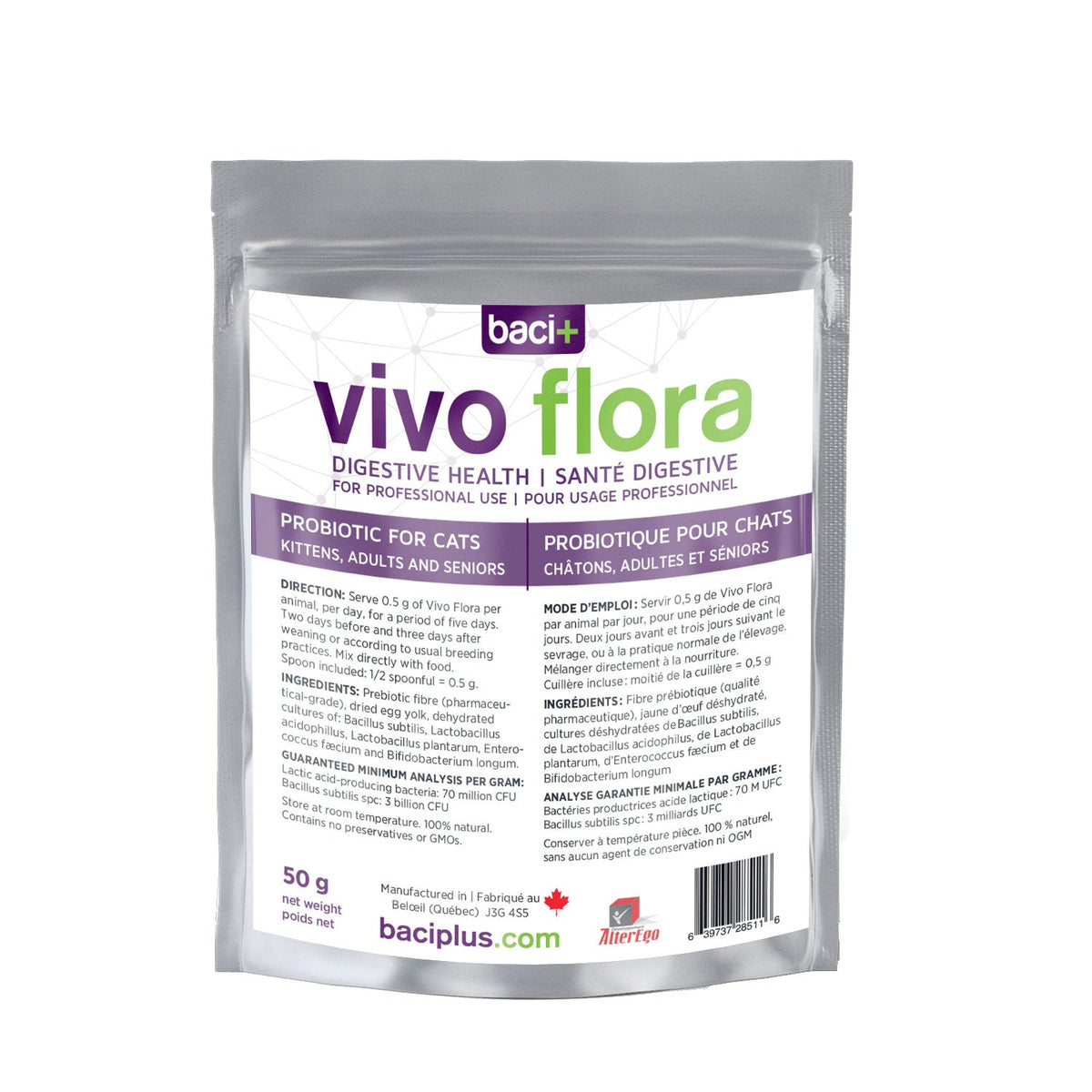Baci+ – Vivo Flora pour chat (format éleveur)