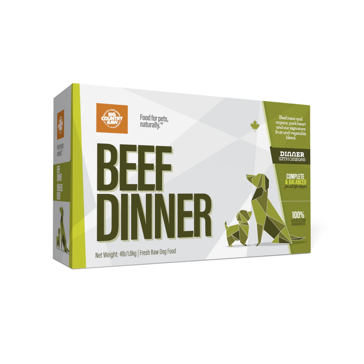 Big Country Raw – Dîner de bœuf pour chien et chat