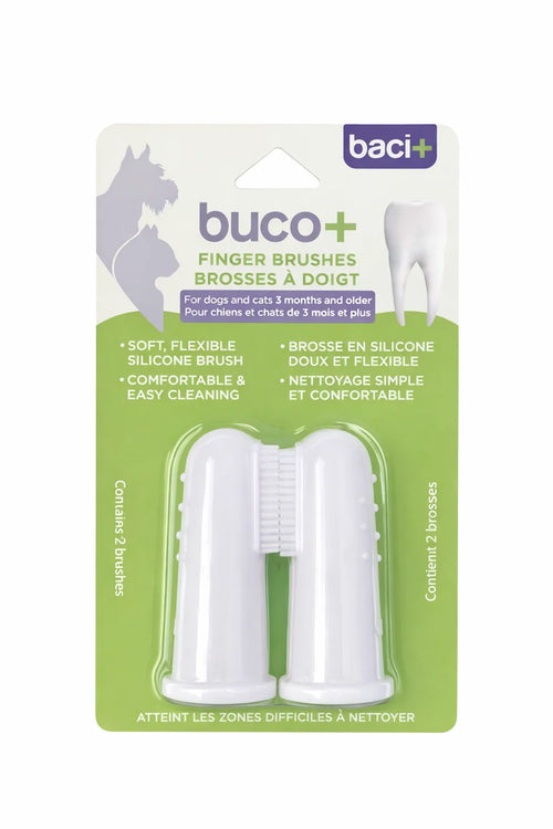Baci+ – Buco+ brosses à doigt pour chien et chat