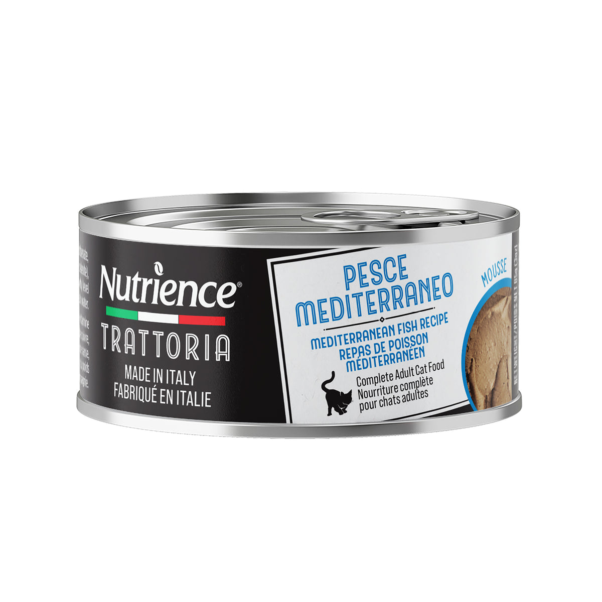 Nutrience Trattoria Pour Chat, Mousse avec Poisson Méditerranéen