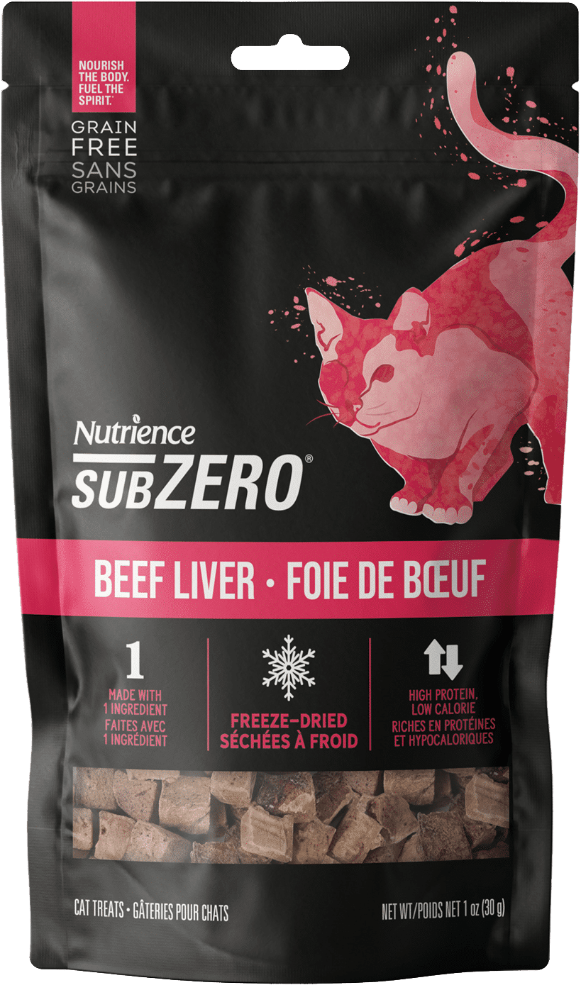 Nutrience Gâteries Séchées à Froid SubZero Pour Chat, Foie de Bœuf