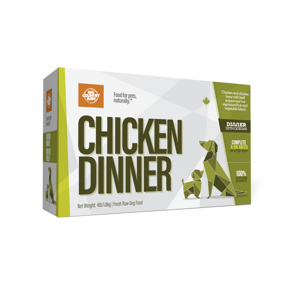Big Country Raw – Dîner de poulet pour chien et chat
