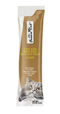 Fussie Cat Super Premium Poulet avec Boeuf au Lait de Chèvre Purée 4 Tubes pour chat