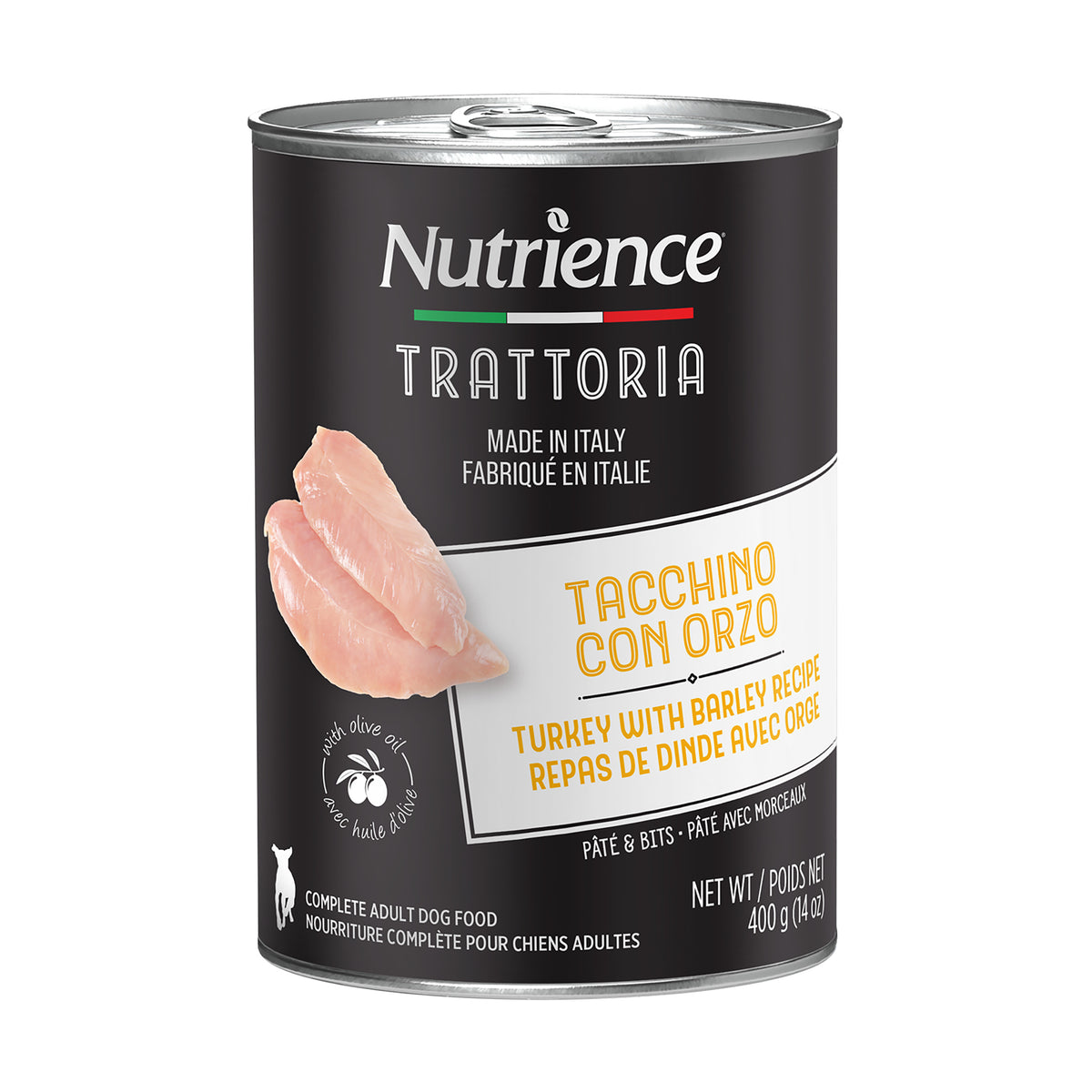 Nutrience Trattoria Pour Chien, Repas de Dinde et Orge
