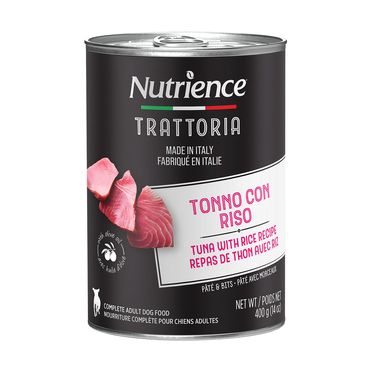 Nutrience Trattoria Pour Chien, Repas de Thon et Riz