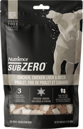 Nutrience Gâteries Séchées à Froid SubZero Pour Chien, Poulet, Foie de Poulet et Canard