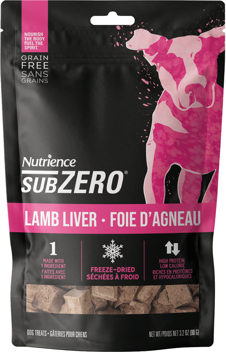 Nutrience Gâteries Séchées à Froid SubZero Pour Chien, Foie d'Agneau