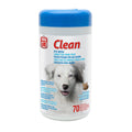 Lingettes Clean Dogit pour yeux, non parfumées, paquet de 70 pour chien