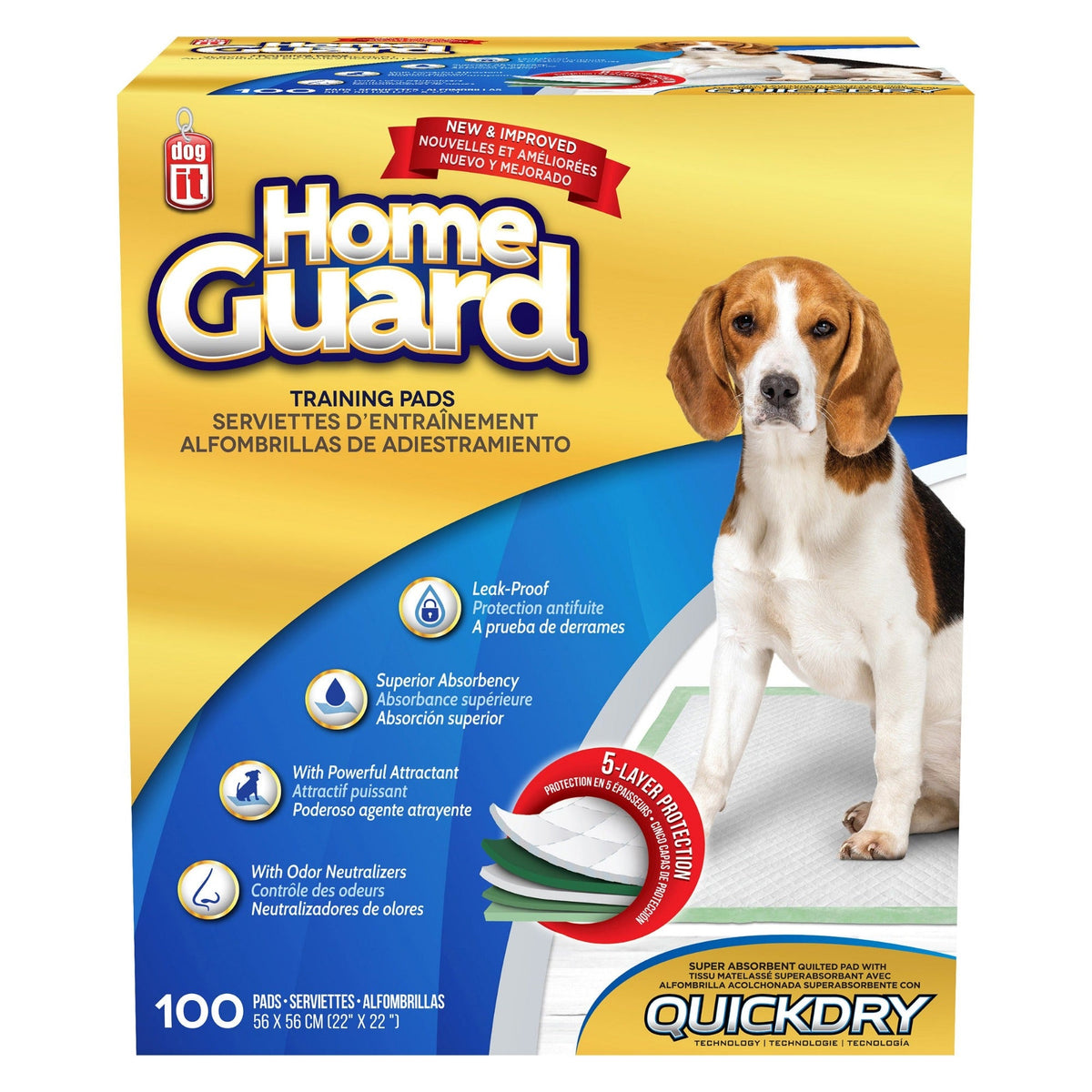 Serviettes d’entraînement Home Guard Dogit pour chien