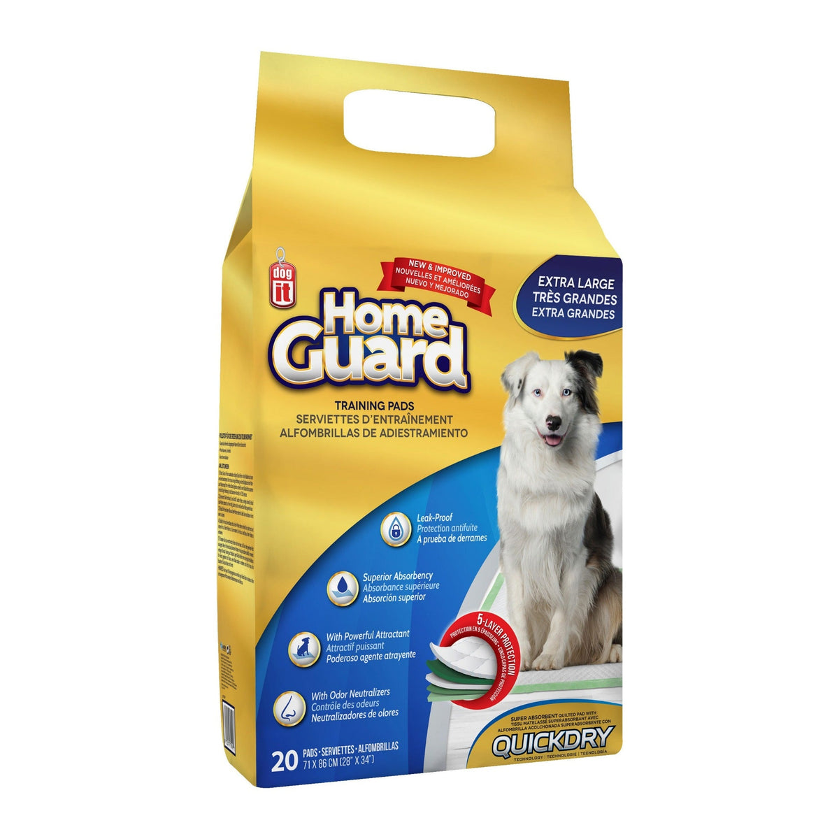 Serviettes d’entraînement Home Guard Dogit pour chien