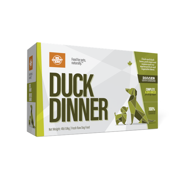 Big Country Raw – Dîner de canard pour chien et chat