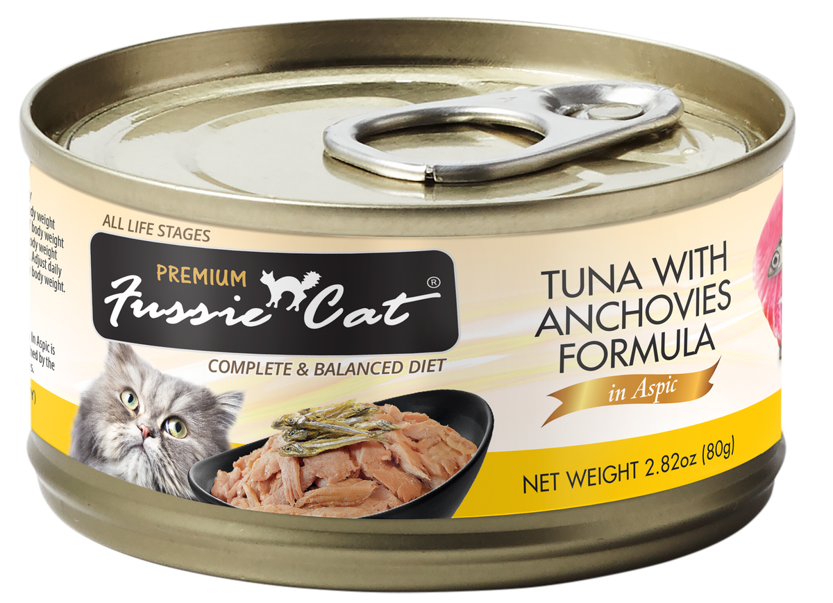 Fussie Cat Premium Thon avec Anchois en Gelée pour chat