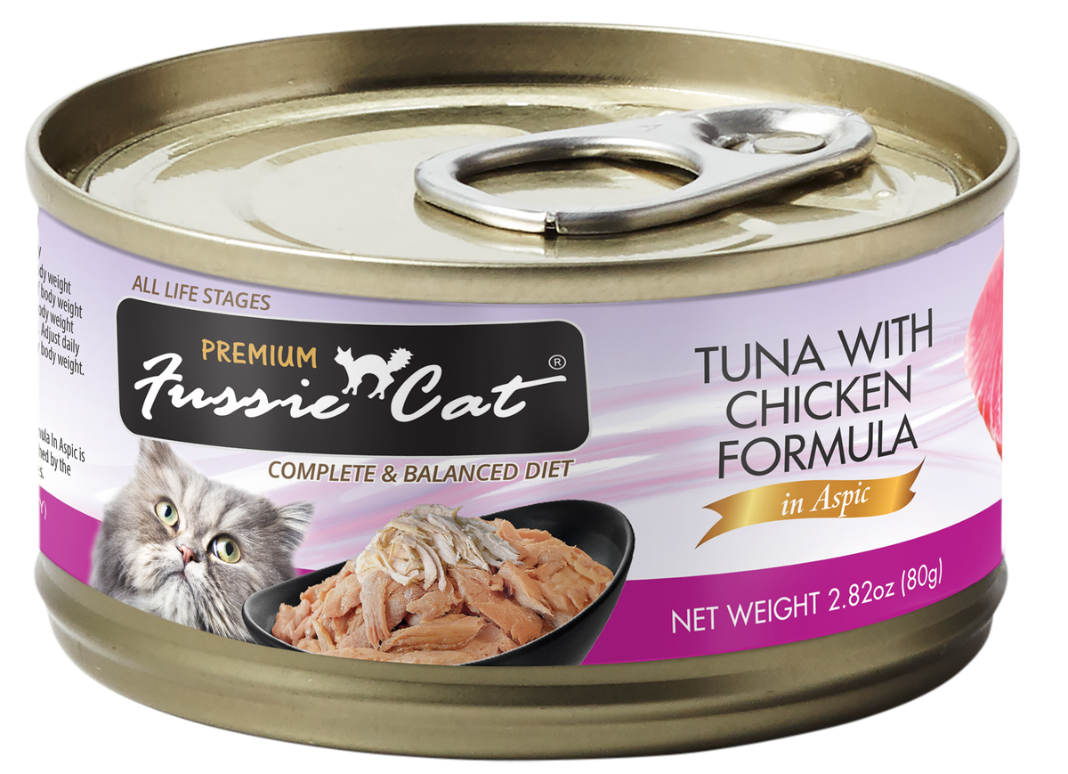 Fussie Cat Premium Thon avec Poulet en Gelée pour chat