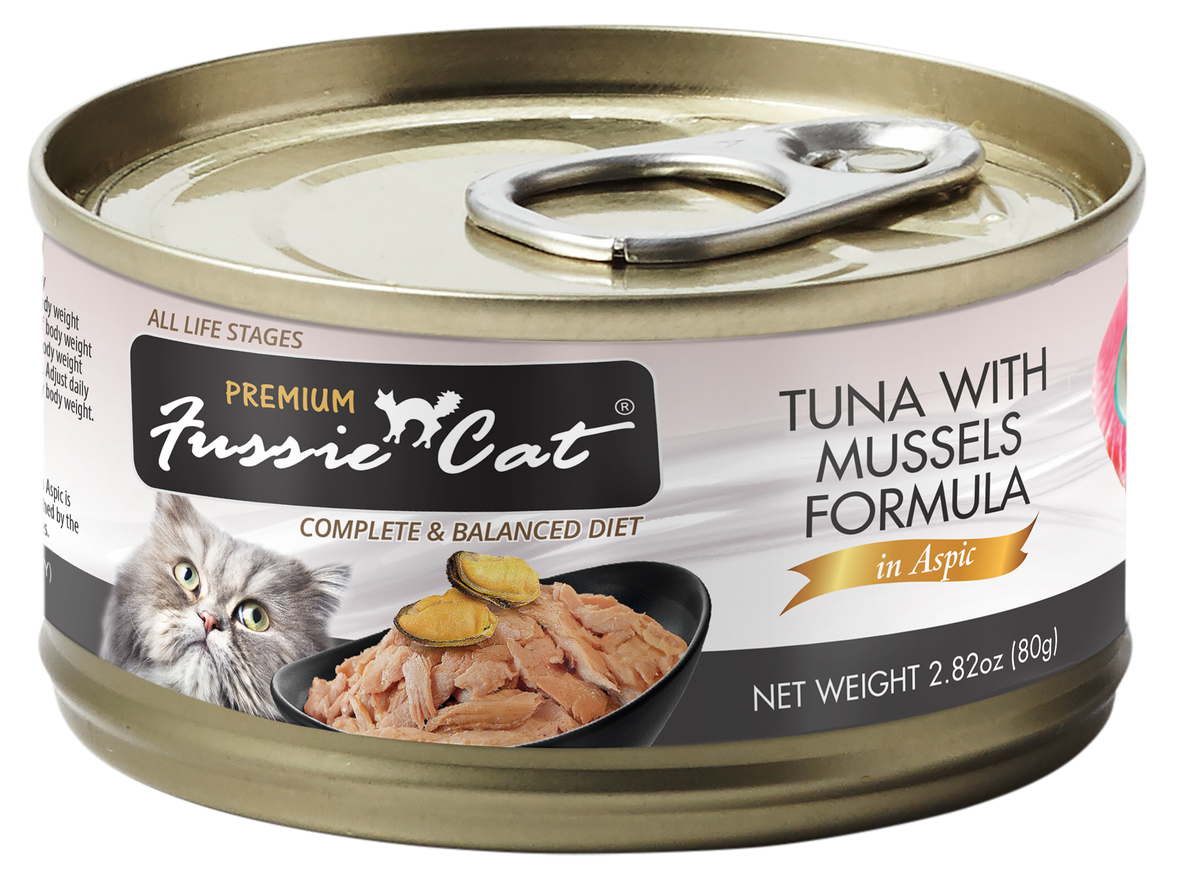 Fussie Cat Premium Thon avec Moules en Gelée pour chat