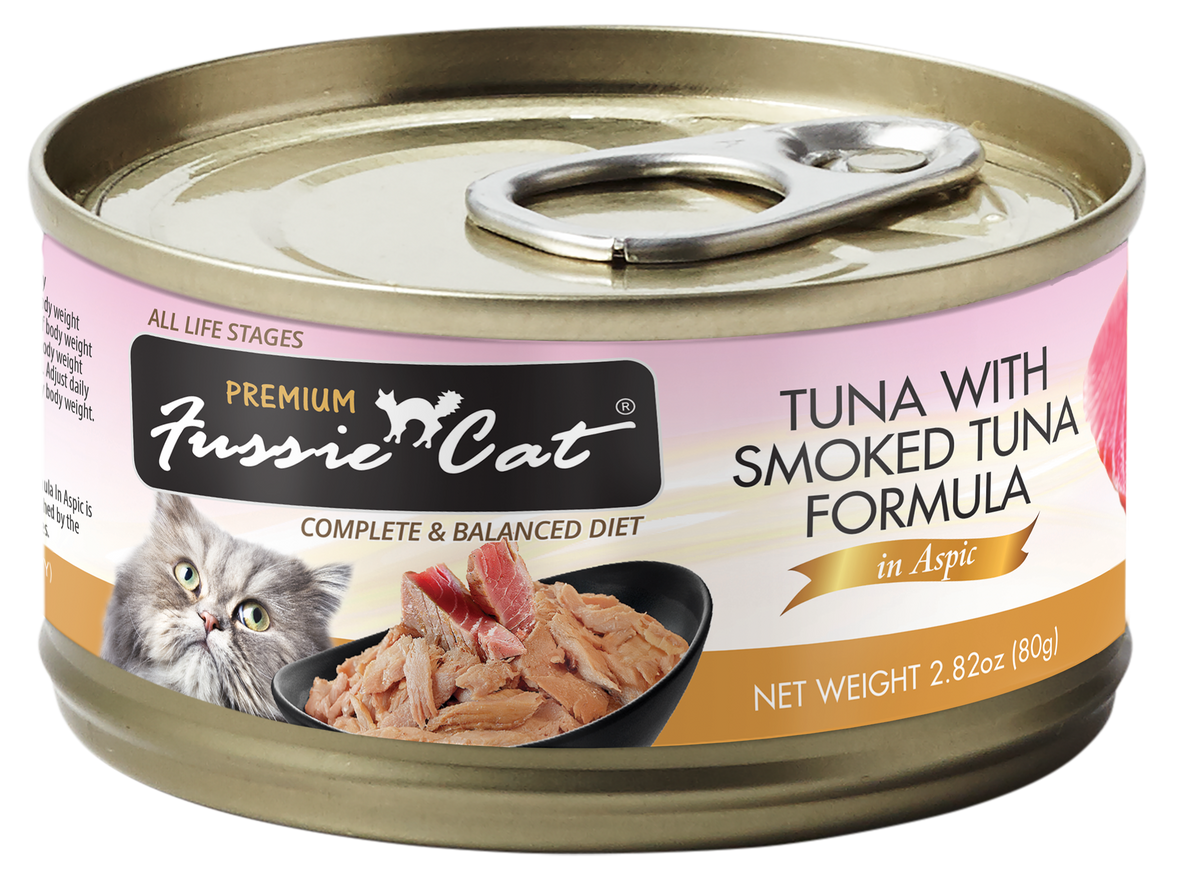 Fussie Cat Conserves pour Chats Thon & Thon Fumé en Gelée