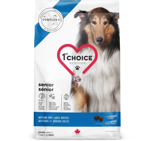 1st Choice Nourriture Pour Chien, Sénior, Moyenne Et Grande Races - Poulet 12 kg