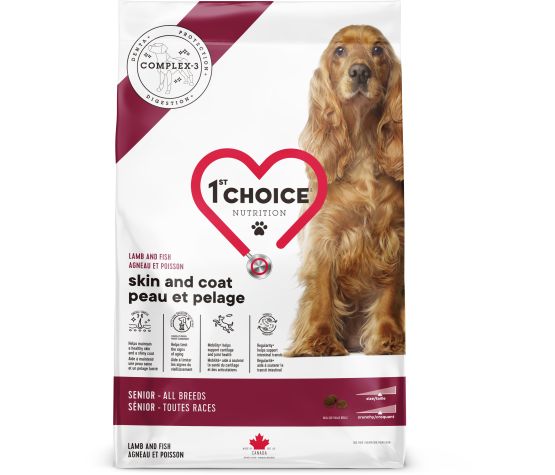 1st Choice Nourriture Pour Chien, Sénior, Toutes Races, Peau Et Pelage - Agneau