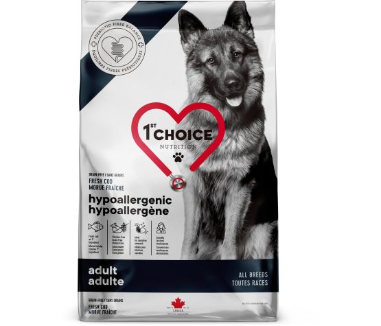 1st Choice Nourriture Pour Chien, Toutes Races, Hypoallergène - Morue Sans Grains
