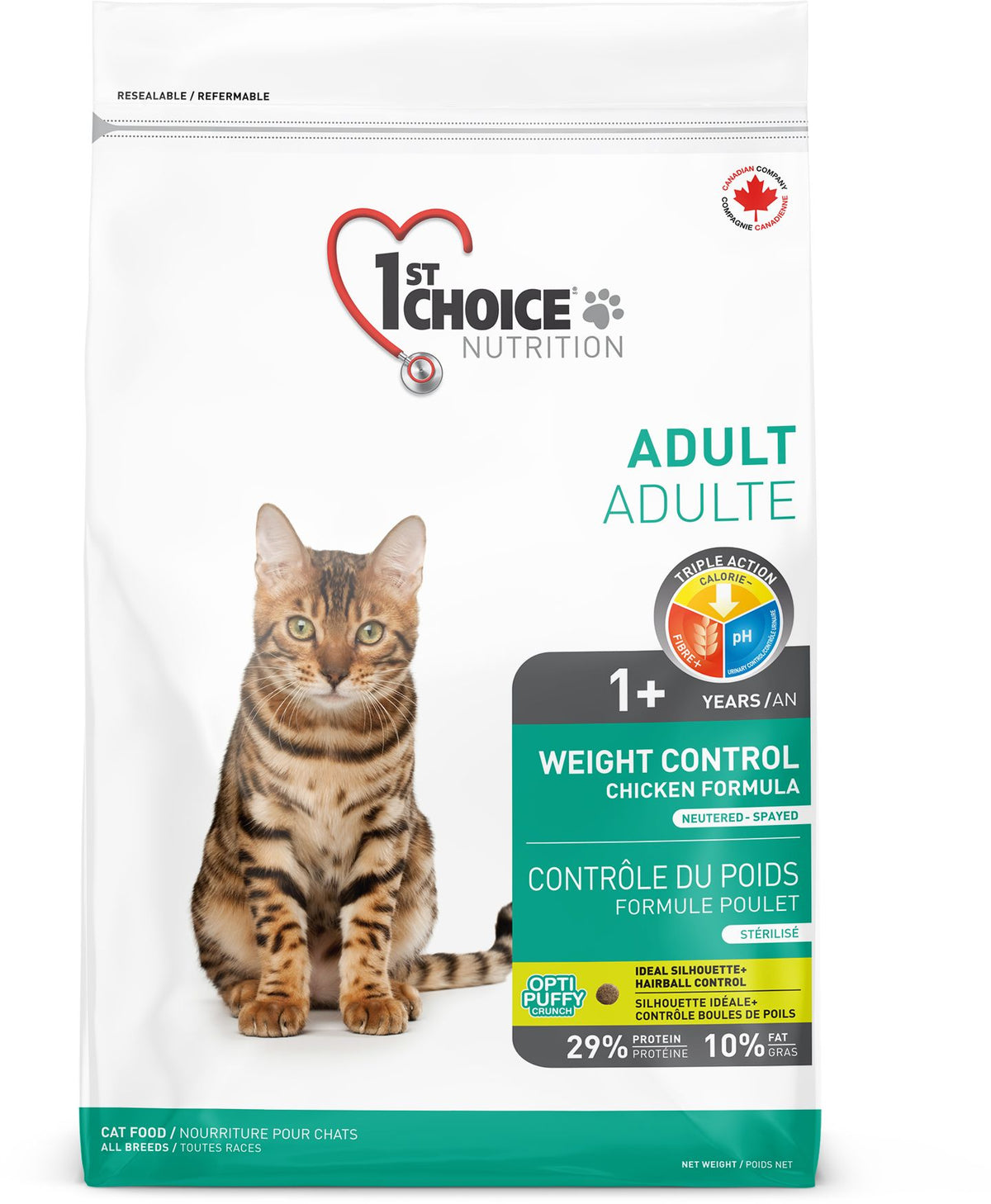 1st Choice Nourriture Pour Chat, Contrôle Du Poids - Poulet