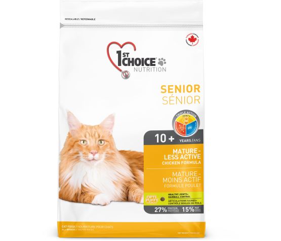 1st Choice Nourriture Pour Chat, Mature & Moins Actif - Poulet
