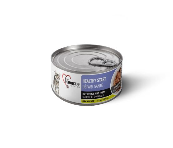 1st Choice Conserves Pour Chaton, Départ Santé - Pâté De Poulet Sans Grains 156 g
