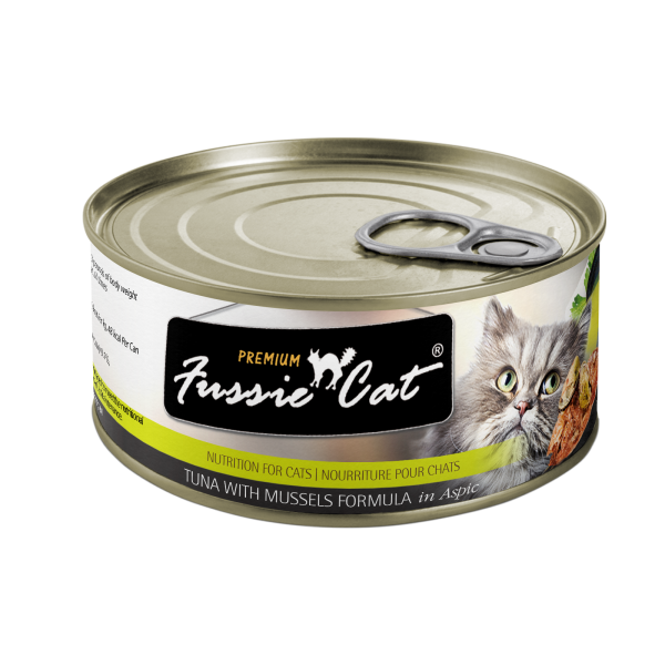 Fussie Cat Conserves pour Chats Thon & Moules en Gelée