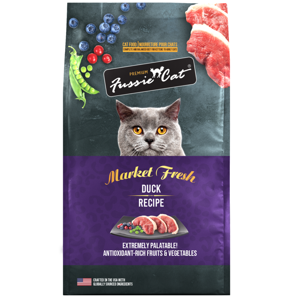 Fussie Cat Formule Canard Sans Pomme de Terre & Céréales pour Chats