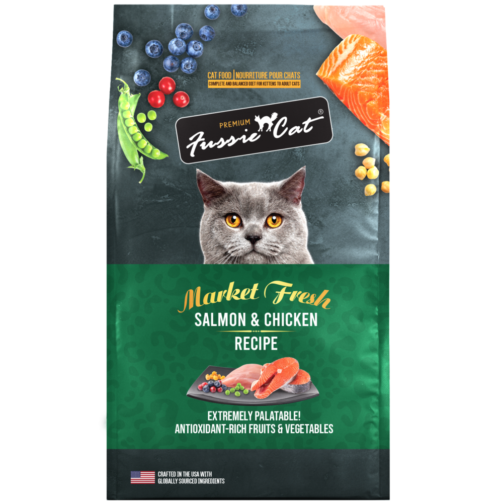 Fussie Cat Formule Saumon & Poulet Sans Pommes de Terre & Céréales pour Chats