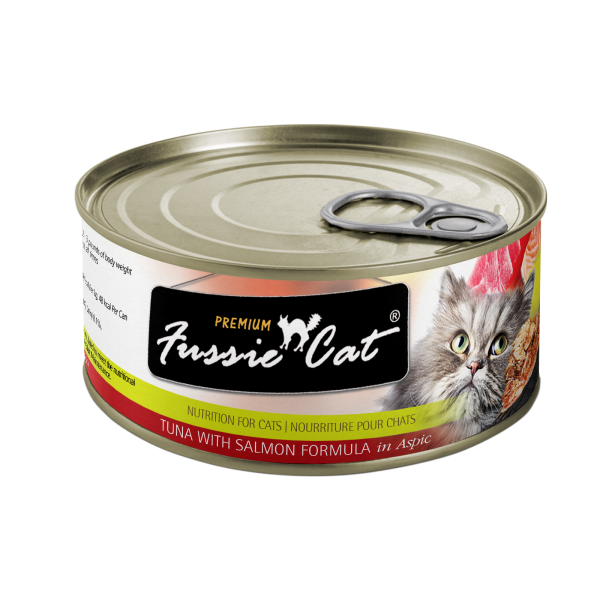 Fussie Cat Conserves pour Chats Thon & Saumon en Gelée