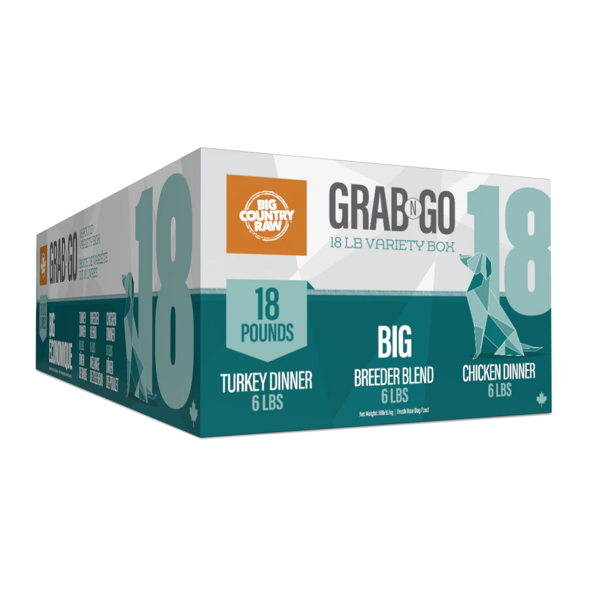 Big Country Raw – Grab N Go Forfait Économique pour chien et chat