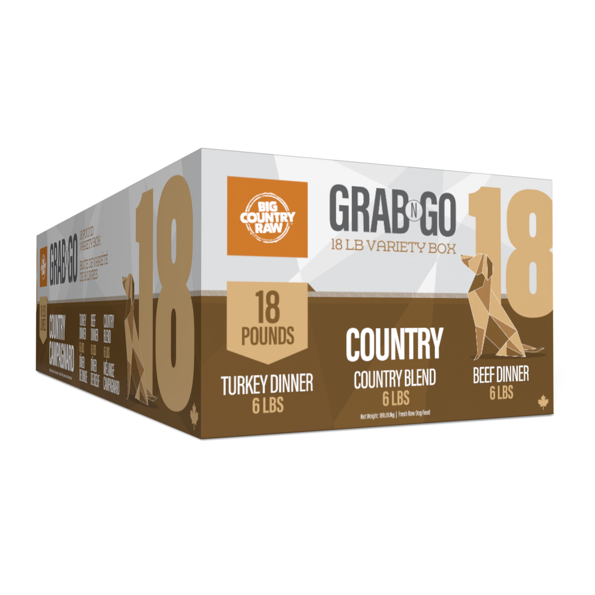 Big Country Raw – Grab N Go Forfait Campagnard pour chien et chat