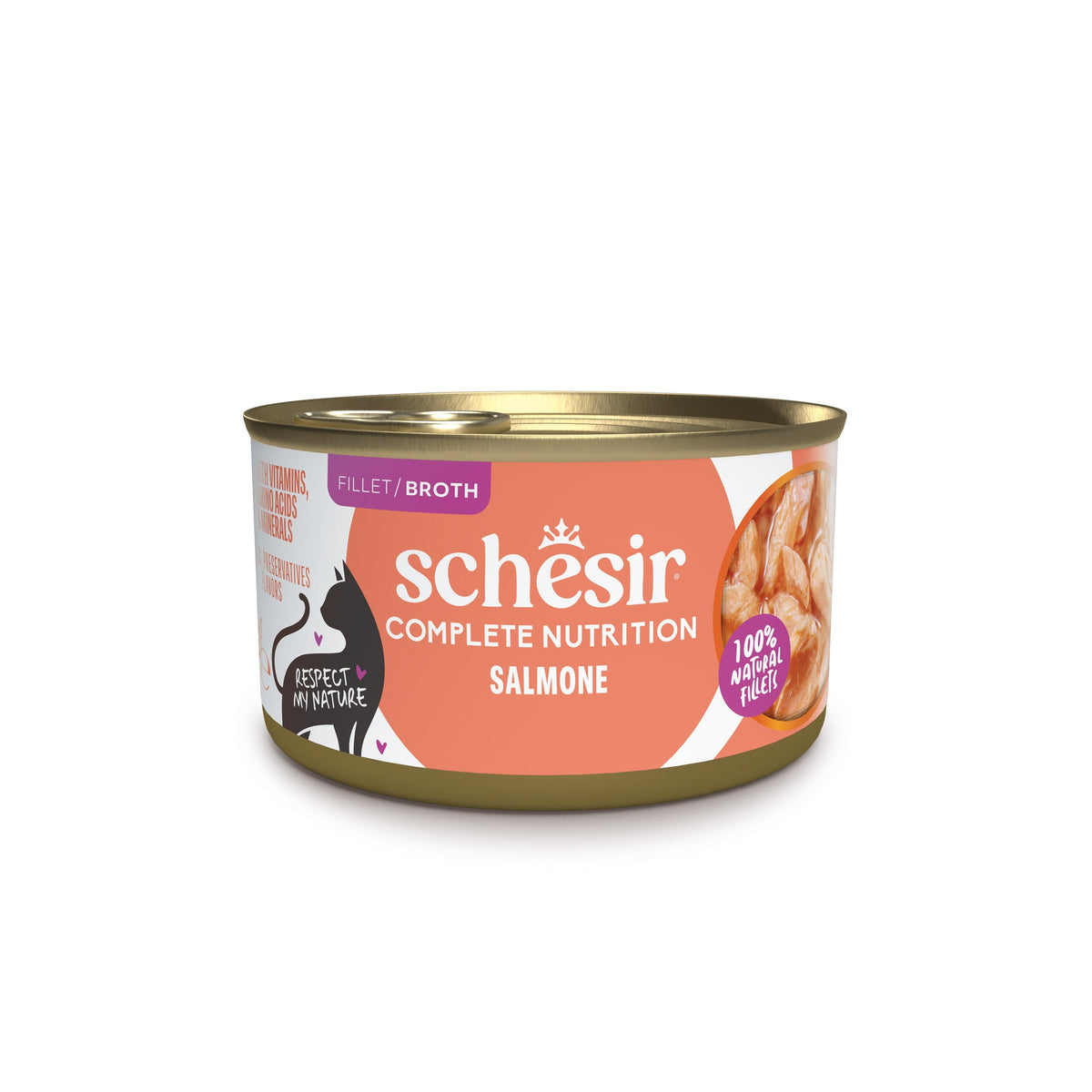 Schesir chat saumon au naturel