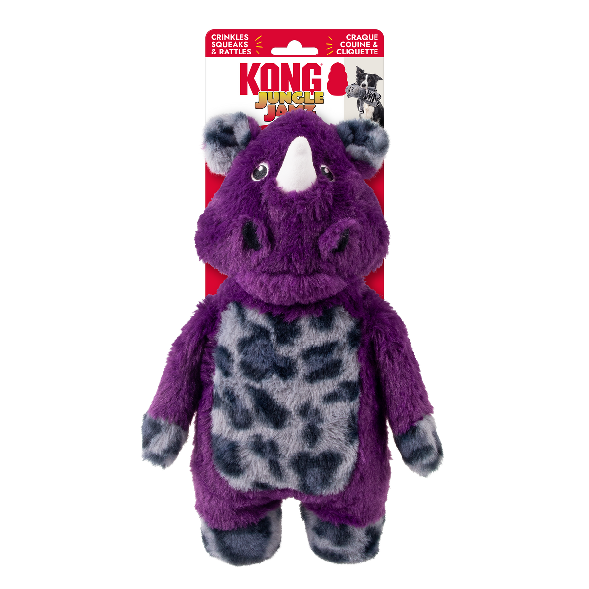 KONG Jungle Jamz Rhinoéros pour chien