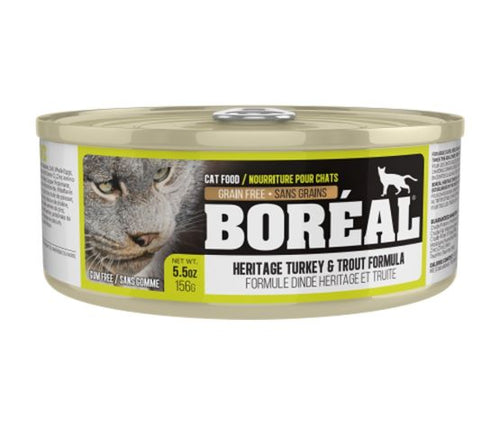 Boréal Conserve Pour Chat, Dinde Heritage Et Truite