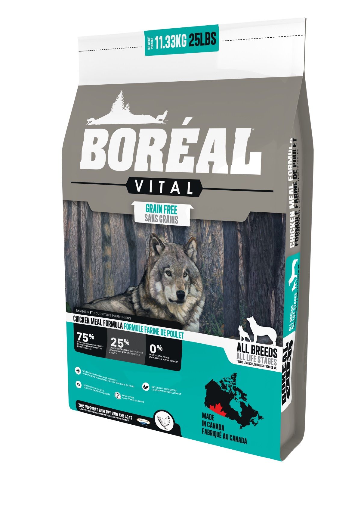 Boréal Vital, Nourriture Pour Chien - Sans Grains, Poulet