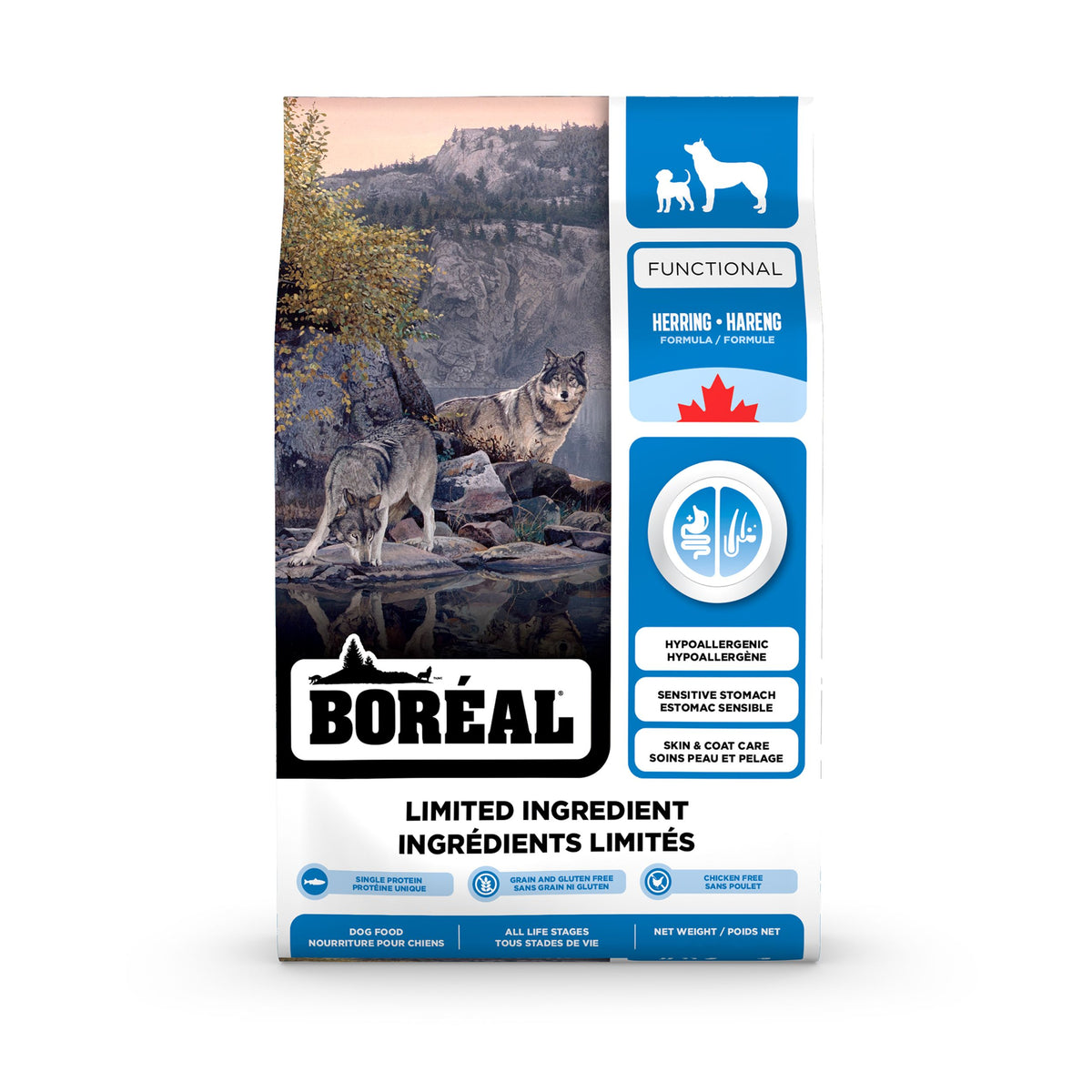 Boréal Functional, Nourriture à Ingrédients Limités Pour Chien - Hareng