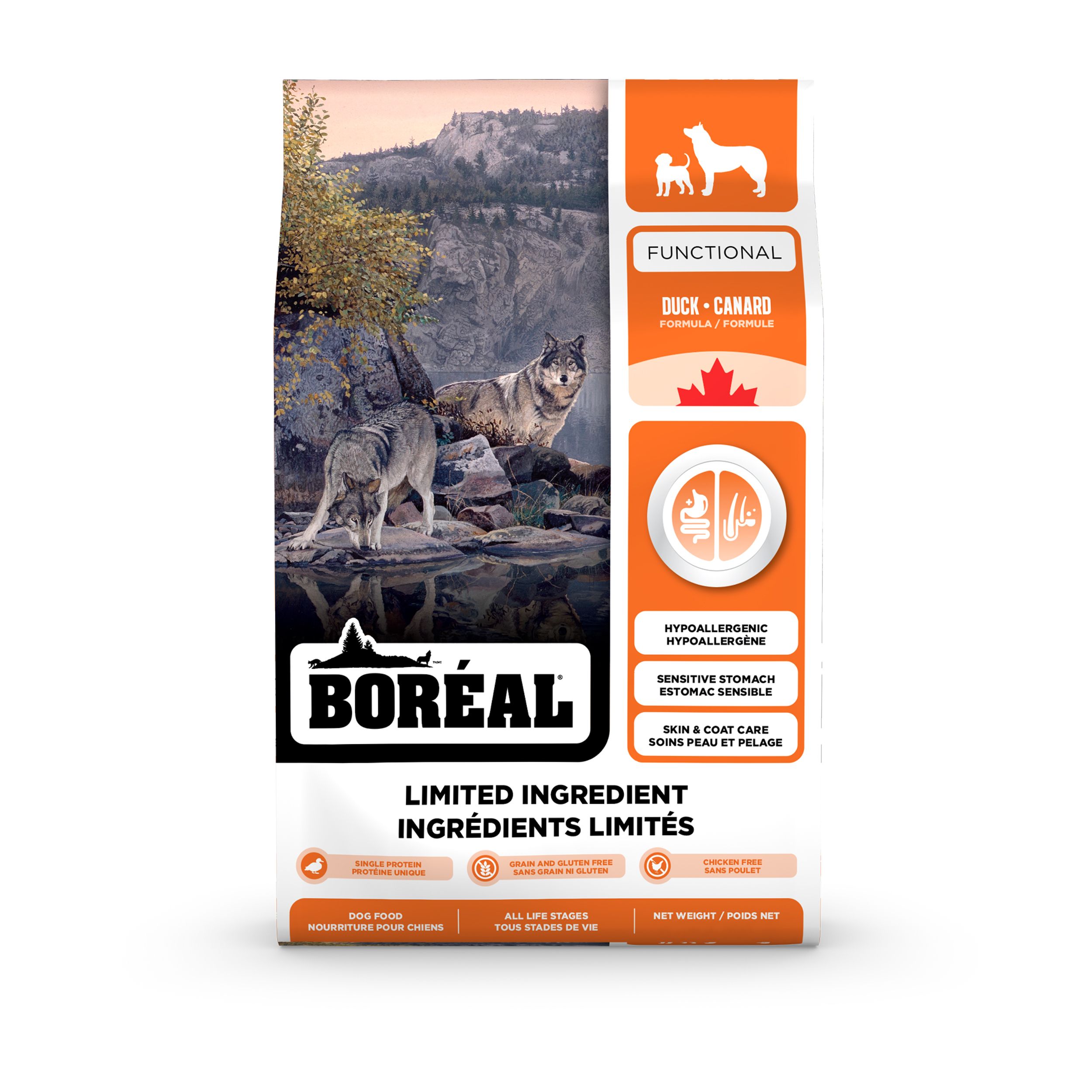 Boréal Functional, Nourriture à Ingrédients Limités Pour Chien - Canard