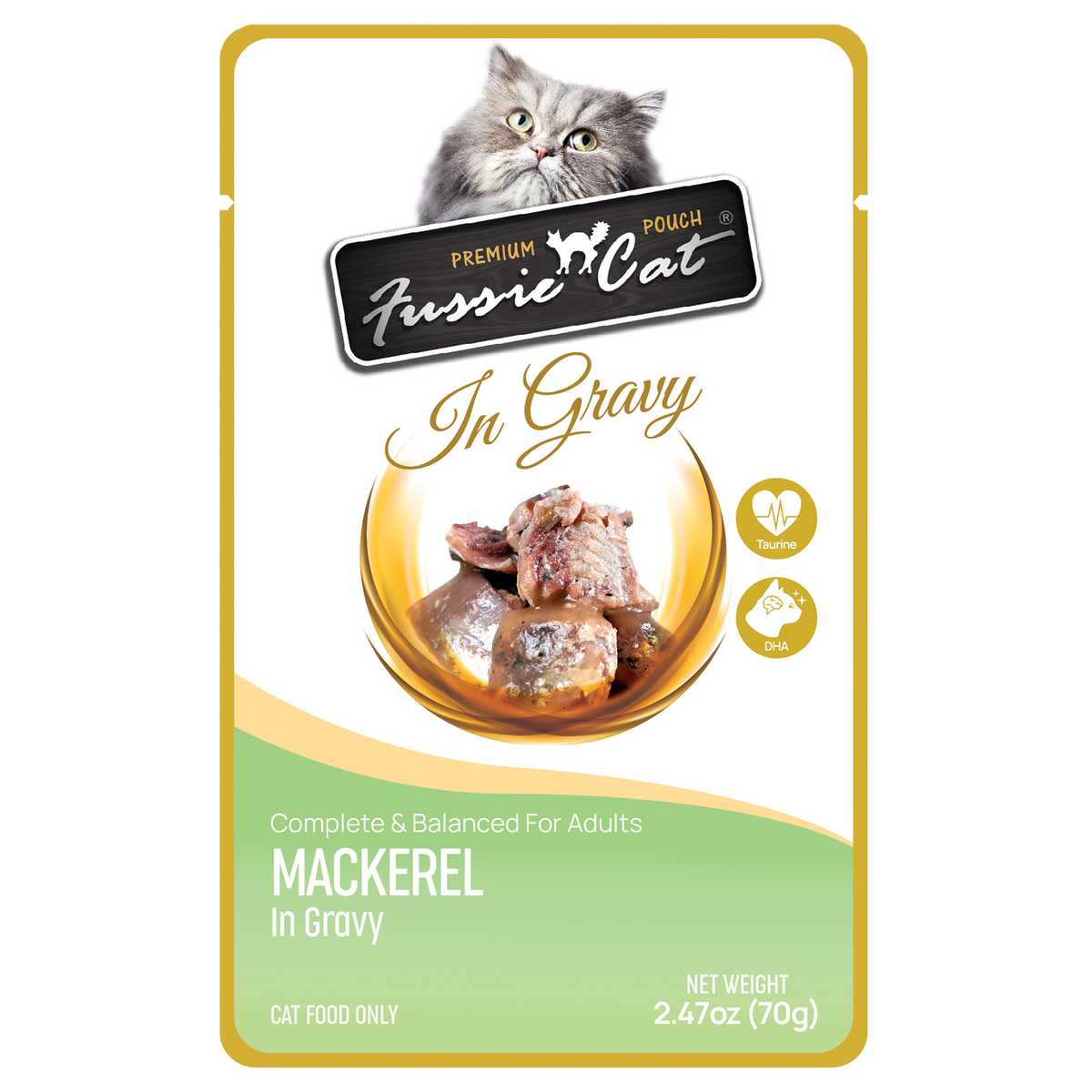 Fussie Cat Premium Maquereau en Sauce Sachets pour chat