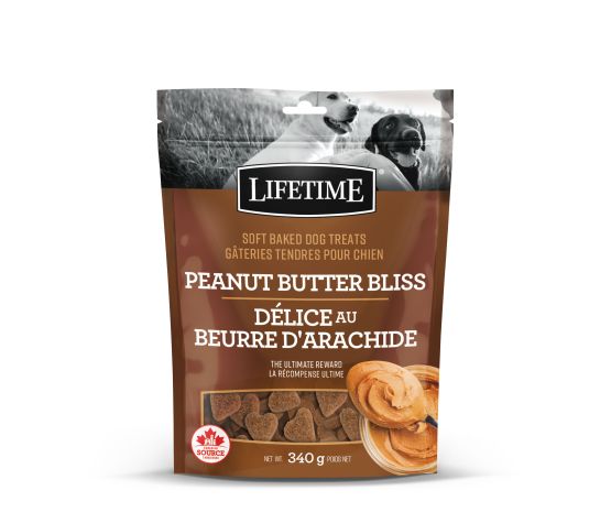 Trouw Nutrition Lifetime Gâteries tendres pour chien, Délice au beurre d'arachide