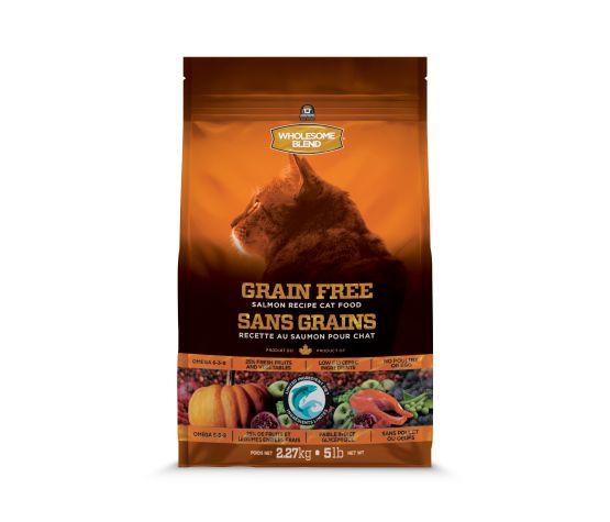 Trouw Nutrition Wholesome Blend Nourriture pour chat, Sans grains, Saumon LID