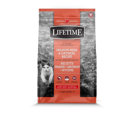 Trouw Nutrition Lifetime Nourriture pour chat, Saumon et avoine