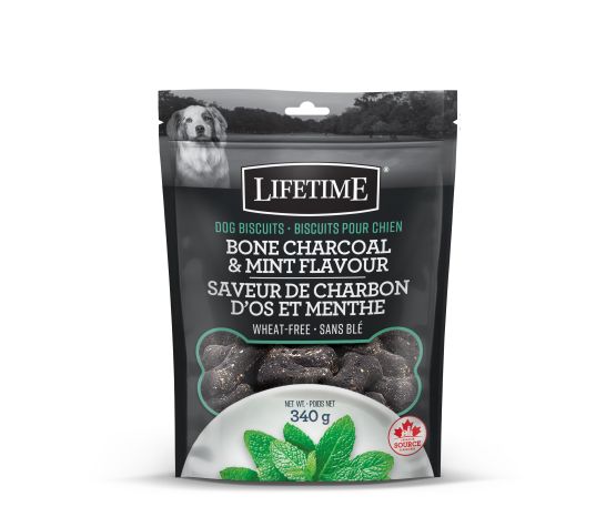 Trouw Nutrition Lifetime Biscuits pour chien à saveur de charbon d'os et menthe