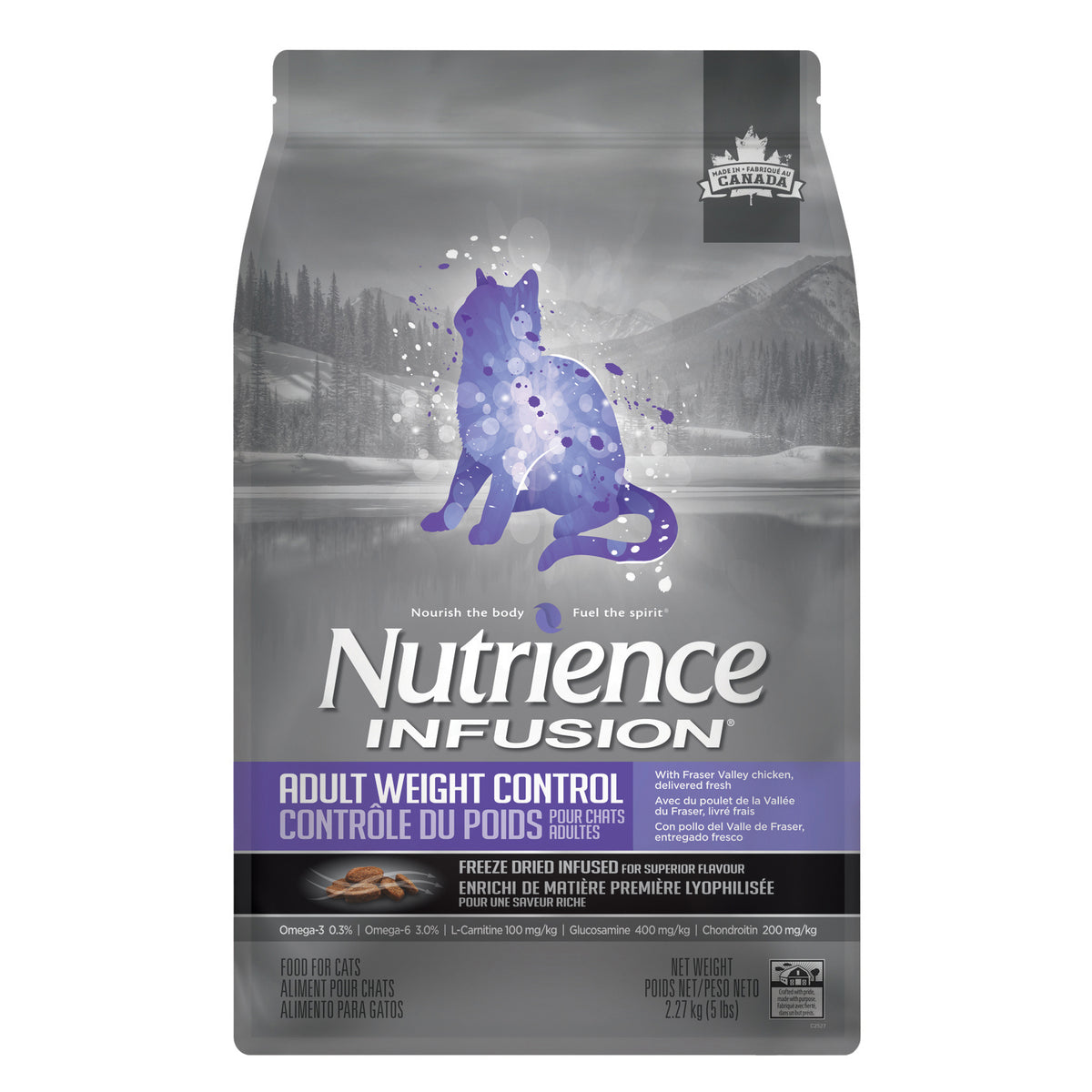 Nutrience Infusion, Chats Adultes, Contrôle du Poids, Poulet