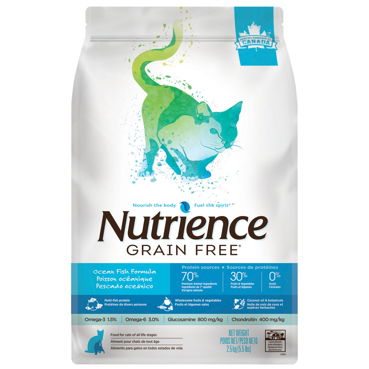 Nutrience Sans Grains Pour Chat, Poisson Océanique