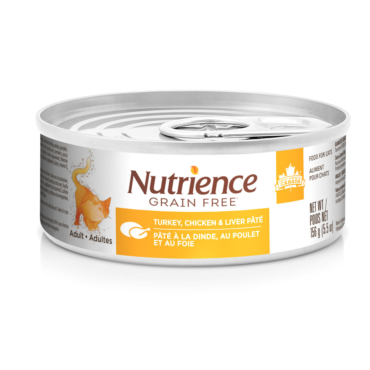 Nutrience Pâté Sans Grains Pour Chat, Dinde, Poulet et Foie